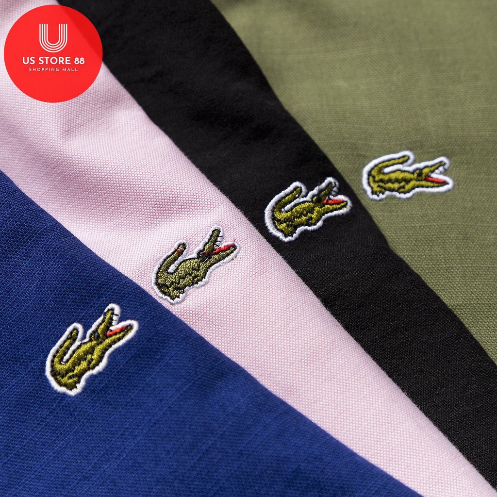 Áo sơ mi nam trơn ngắn tay đẹp LC màu hồng, vải oxford cao cấp, ít nhăn, phong cách trẻ trung, năng động