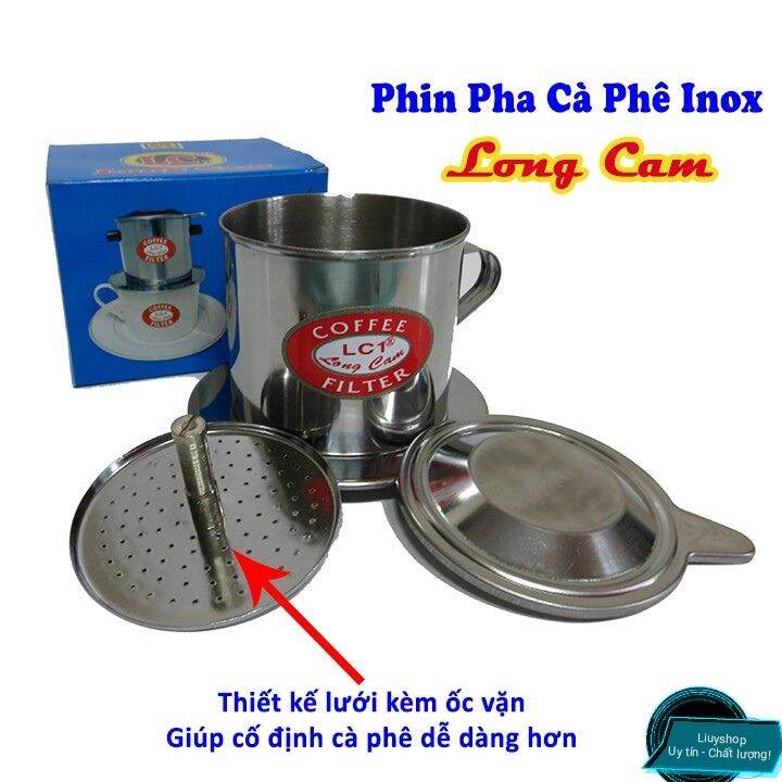 Phin cà phê inox lưới vặn cao cấp