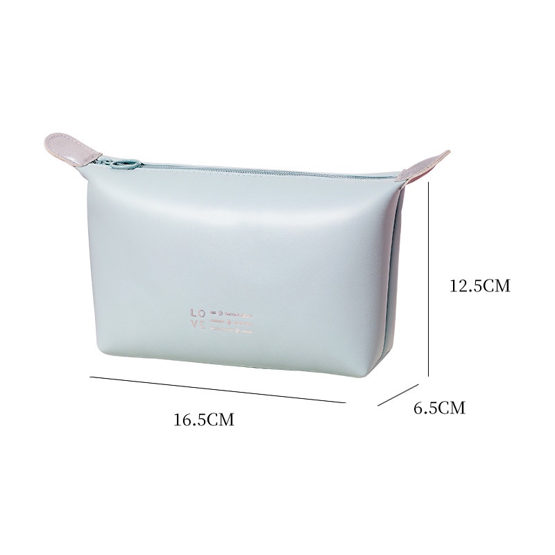 Túi Da PU Đựng Mỹ Phẩm Chống Thấm Nước Thời Trang Tiện Dụng Mang Theo Du Lịch