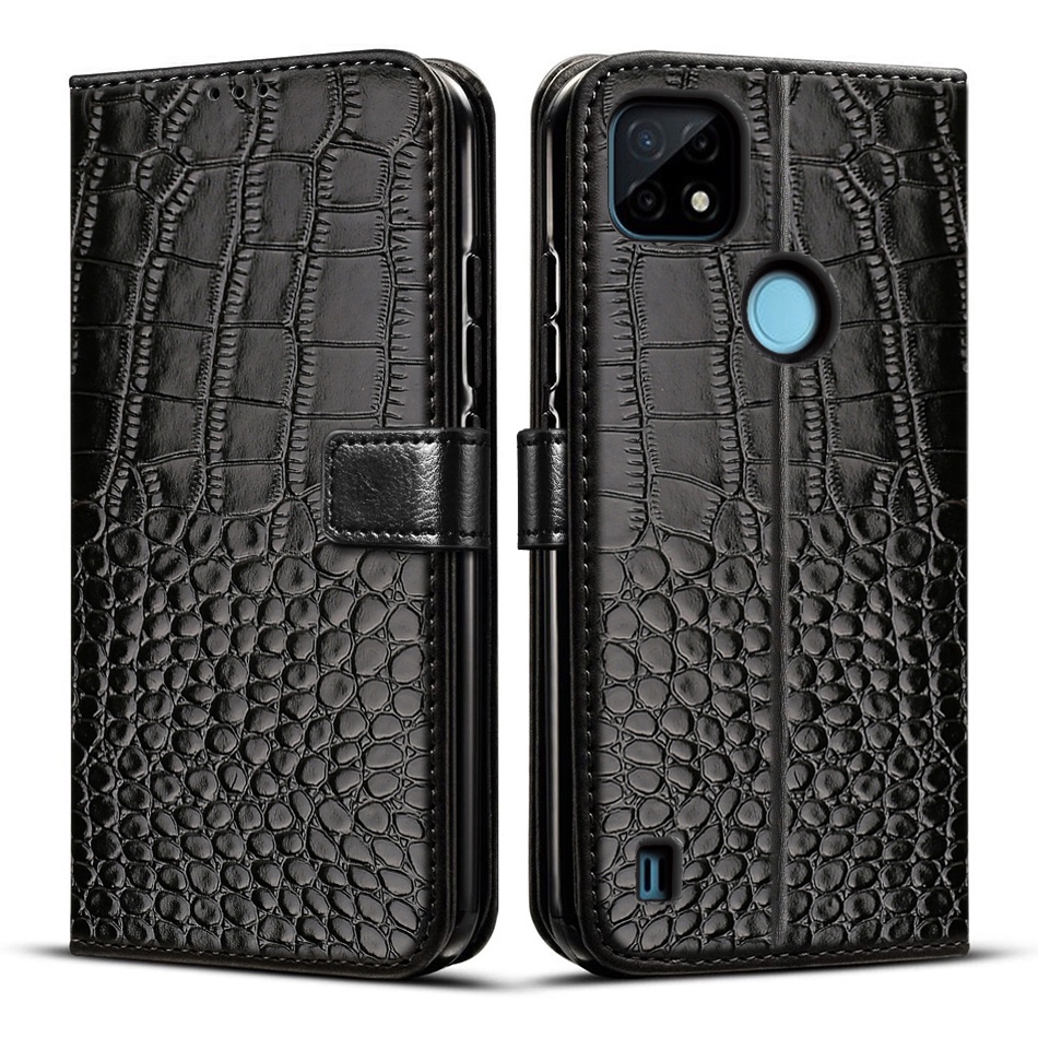 Ốp Lưng Điện Thoại Dạng Ví Da Lật Dành Cho Realme C21Y Etui Realme C 21y C21 Y RMX3261
