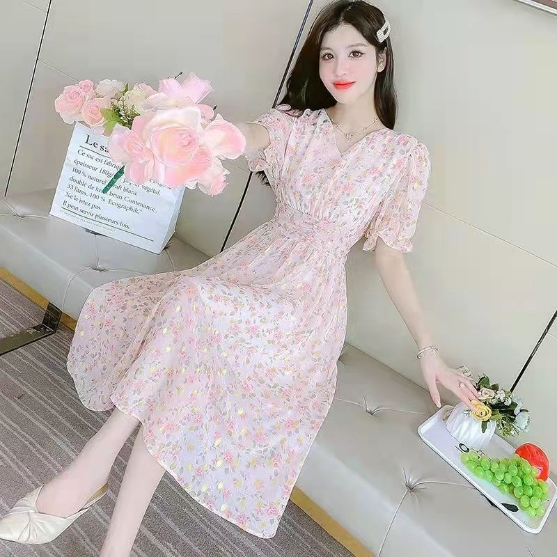 Chân Váy Voan Mỏng Cột Dây Họa Tiết Hoa Phong Cách Pháp Thời Trang Xuân Hè Cao Cấp Mới Cho Nữ