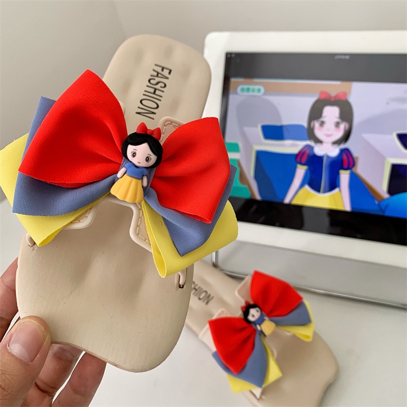 Milo Dép Sandal Công Chúa Đế Mềm Chống Trượt Đính Nơ Dễ Thương Cho Bé Gái