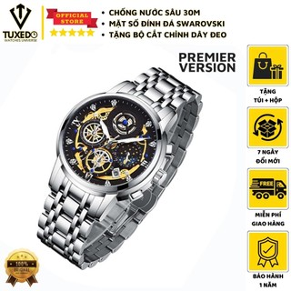 WISHDOIT Đồng Hồ Nam Chính Hãng TXD2188 Đa Năng Dây Thép Không Gỉ Thời Trang Thể Thao Cho Nam