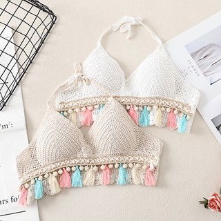 Áo bikini len móc lẻ dễ dàng mix quần