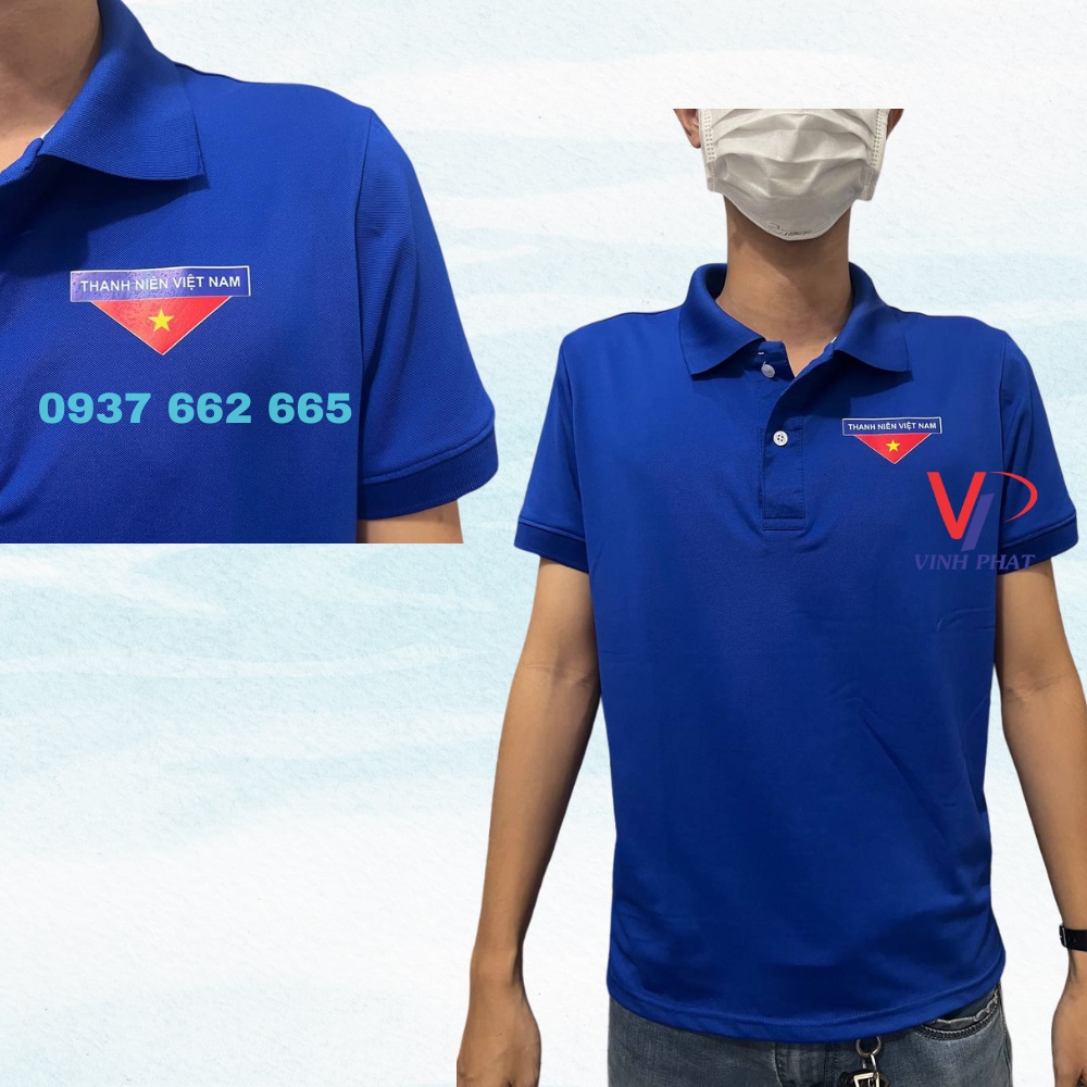 Áo Thun Đoàn Thanh Niên Logo In Đẹp Không Tróc - Vải Cá Sấu Cao Cấp Co Giãn 4 Chiều (Hình thật)