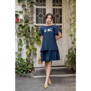 OLV - Đầm Azure Layering Embro