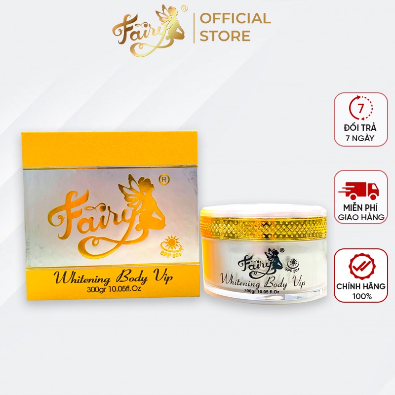 Kem dưỡng da toàn thân Fairy Whitening Body Vip 300g dưỡng trắng phục hồi da
