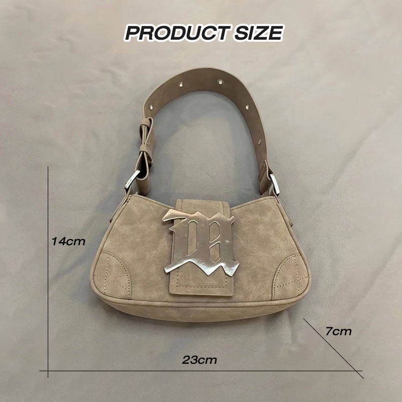 Túi xách da nhám NUCELLE thiết kế đơn giản thời trang retro đa năng trong một
