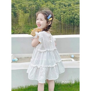 Váy trắng cánh tiên bé gái