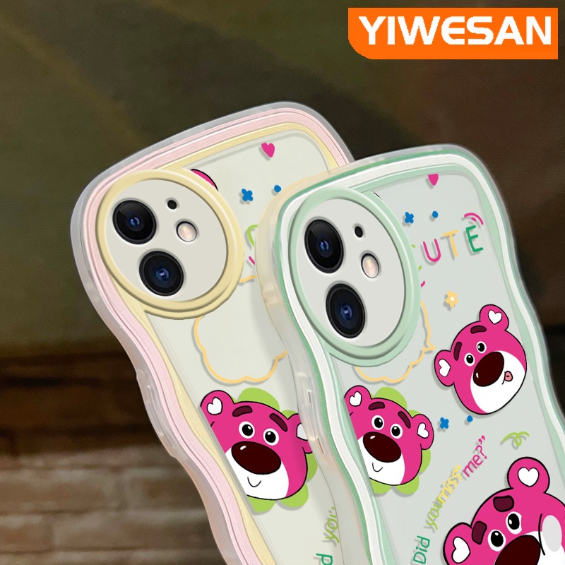 Ốp Điện Thoại Viền Gợn Sóng Hình Gấu / Dâu Tây Nhiều Màu Cho Samsung galaxy A12 4G A12 5G F12 M12 F23 5G F13 M13 Quantum 2