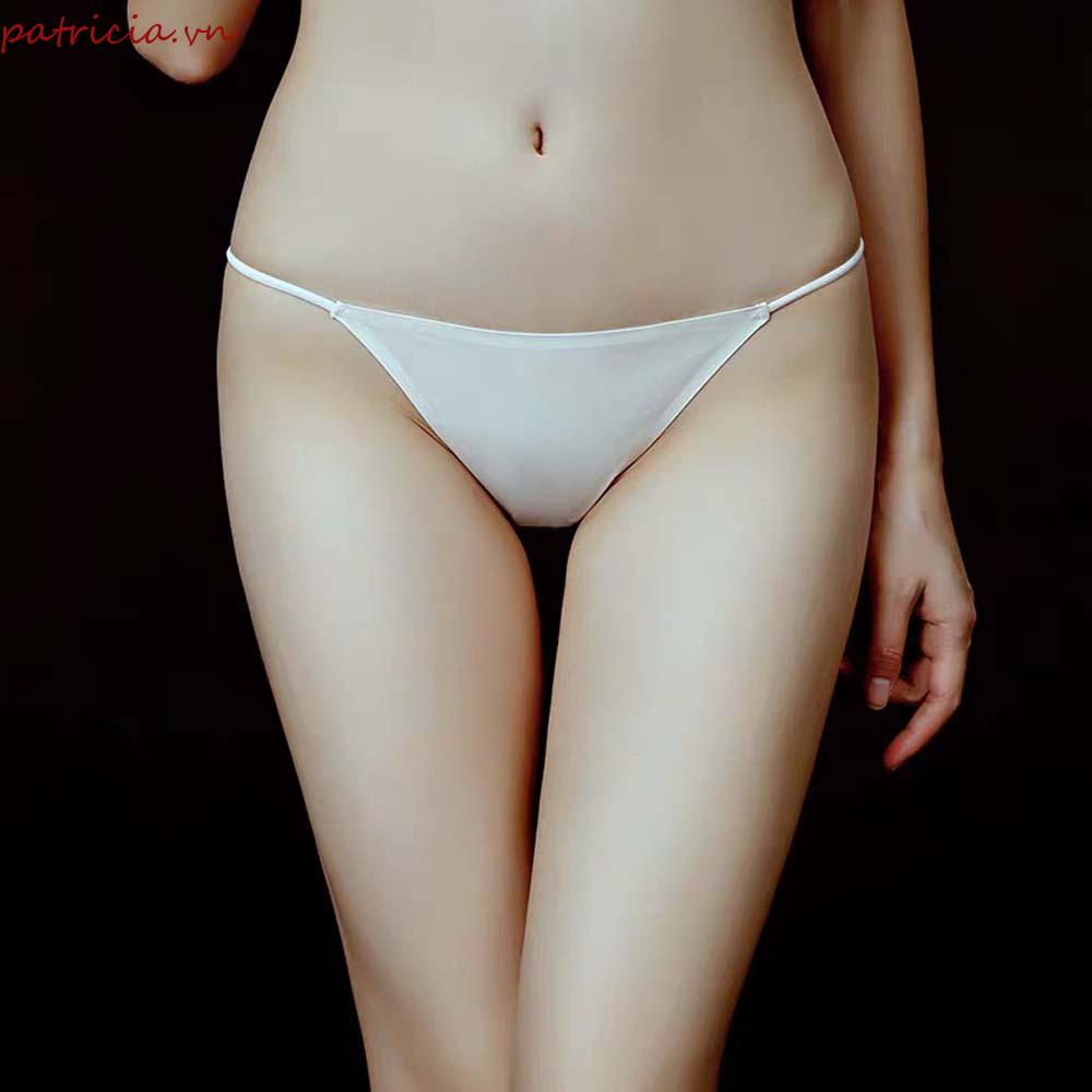 Quần Lót Lụa Siêu Mỏng Lưng Thấp Trong Suốt Quyến Rũ Cho Nữ