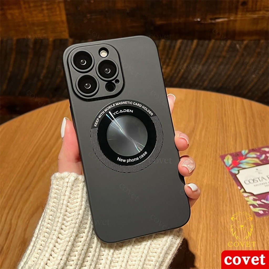 COVET ốp lưng tương thích cho iphone Ốp Điện Thoại Từ Tính Chống Rơi Cho ốp cho iPhone 14 13 12 11 Pro Max