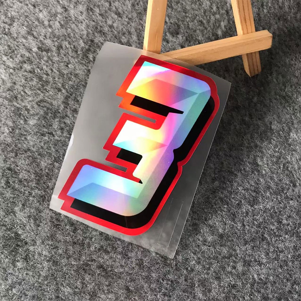 Miếng Dán Số Xe Hơi / Xe Máy Chống Thấm Nước Màu Laser