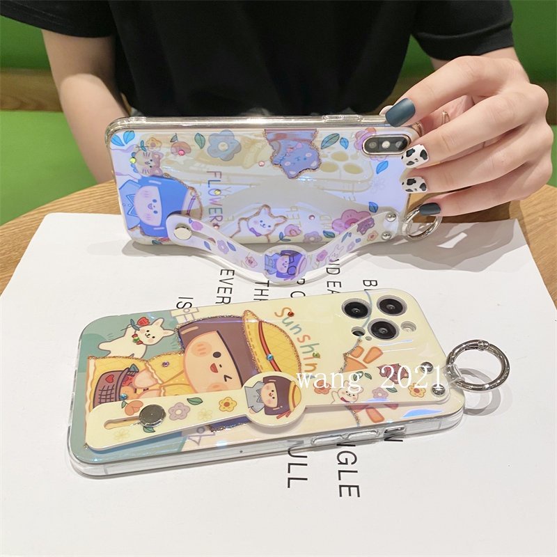Ốp Điện Thoại Dẻo Họa Tiết Hoạt Hình Cô Gái & Hoa Hướng Dương Đính Đá Lấp Lánh Cho OPPO Reno8 T 8T Reno 8 T A78 4G 5G 2023