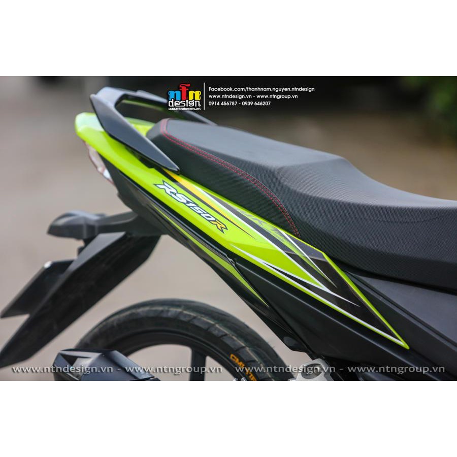 Tem rời Winner V1 mẫu RS 150 xanh lá đen - tem cao cấp không bay màu