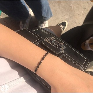 vòng tay màu đen kiểu mùa hè 0357