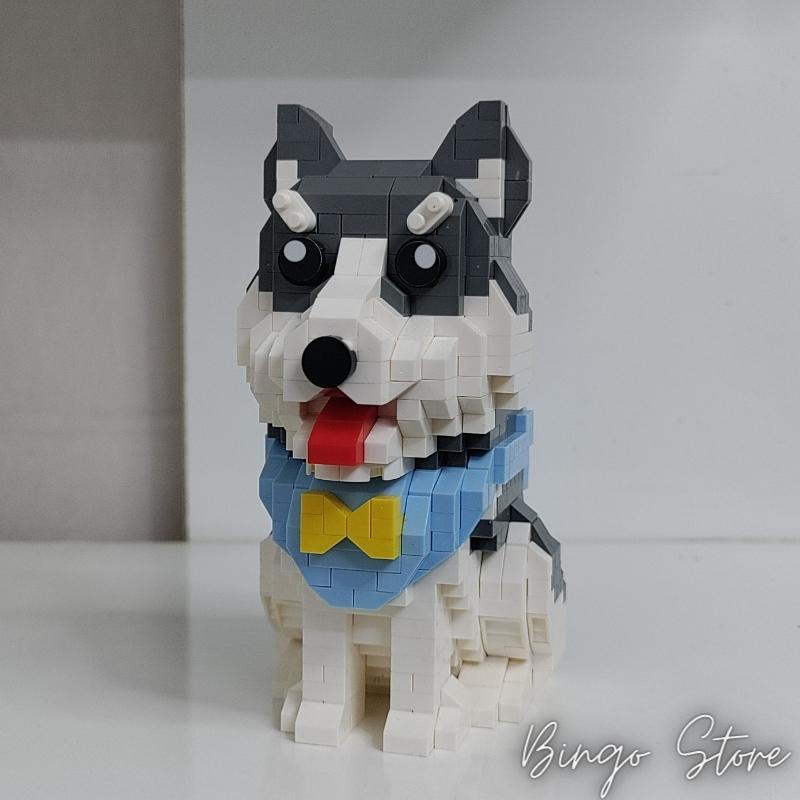 MÔ HÌNH LẮP RÁP CHÓ HUSKY 796 CHI TIẾT CỰC HẤP DẪN