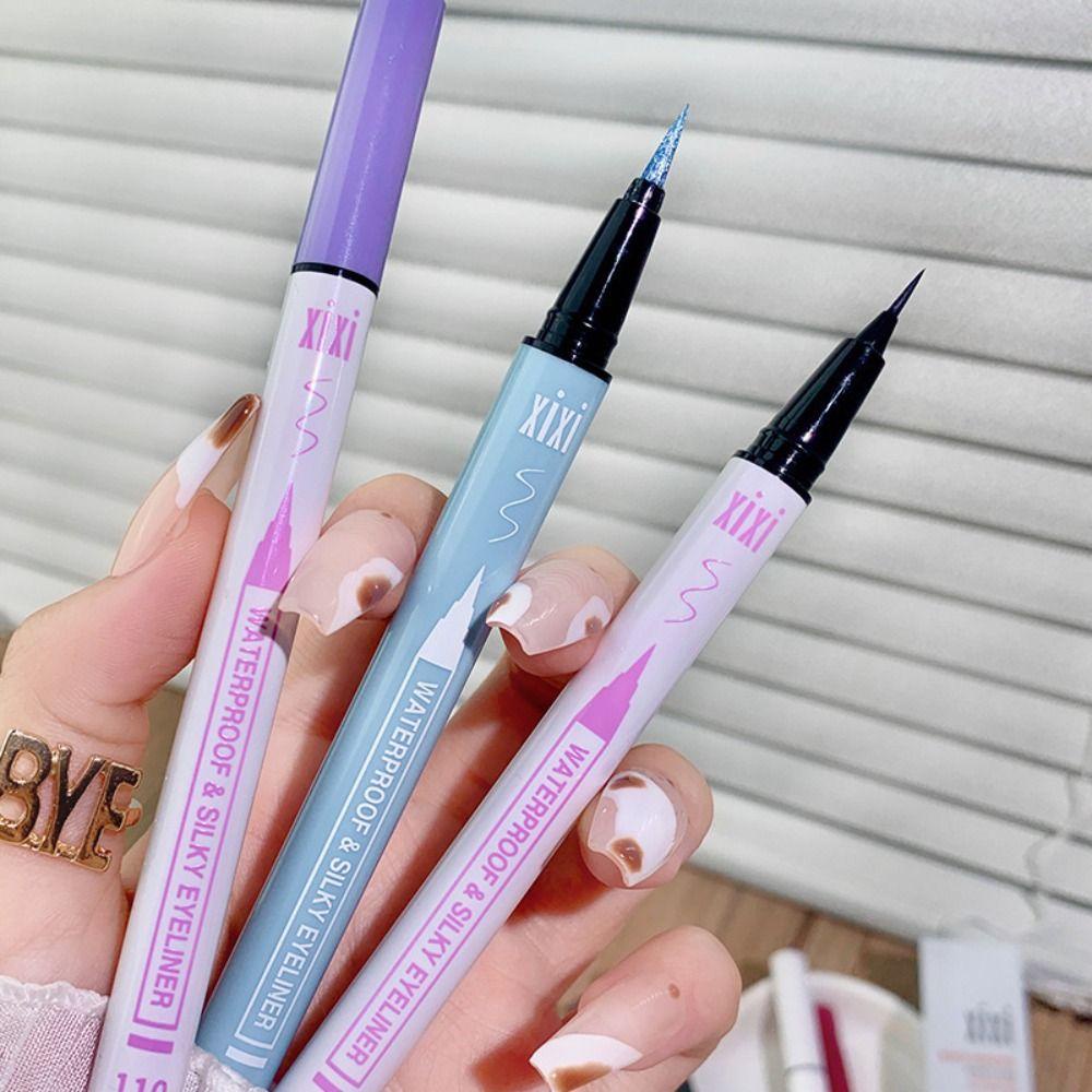 LOMBARD Bút Kẻ Mắt Dạng Lỏng Màu Trắng Siêu Mịn Nhanh Khô Chống Thấm Nước Không Bị Nhòe Phong Cách Hàn Quốc