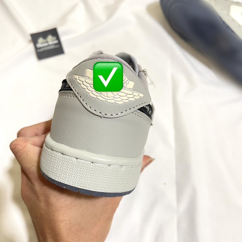 Giày thể thao nam nữ CT Jordan di or xám cổ thấp,⚡️FREE_SHIP⚡️ giày JD 1 di or low xám S Cấp full hộp
