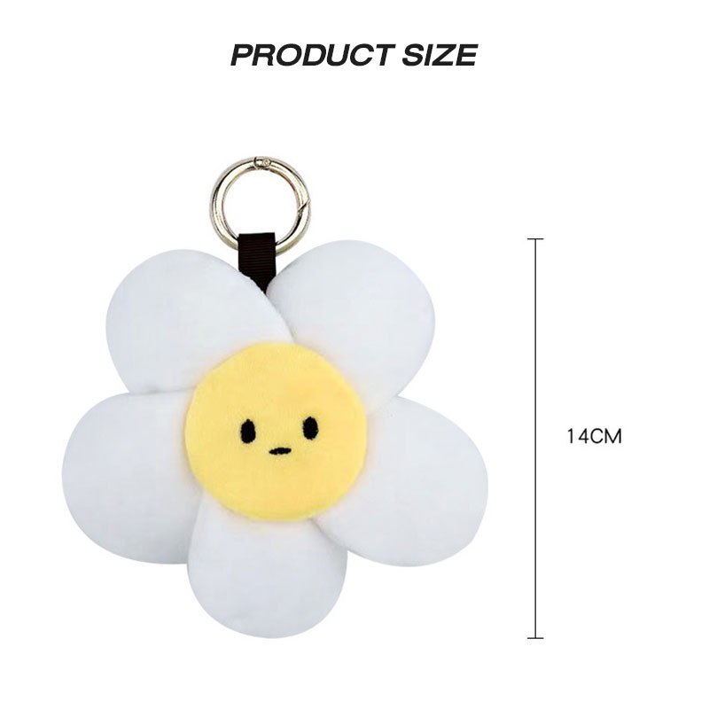 MISCHA Móc Khóa Hình Búp Bê Nhồi Bông Hoa Hướng Dương Siêu Dễ Thương