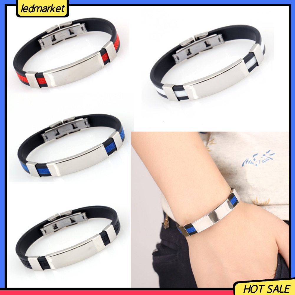 Vòng Tay Silicone Có Đèn Led Thời Trang Cho Nam