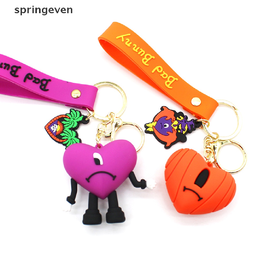 Móc Khóa Cao Su Mềm Hình Thỏ 3D Thời Trang