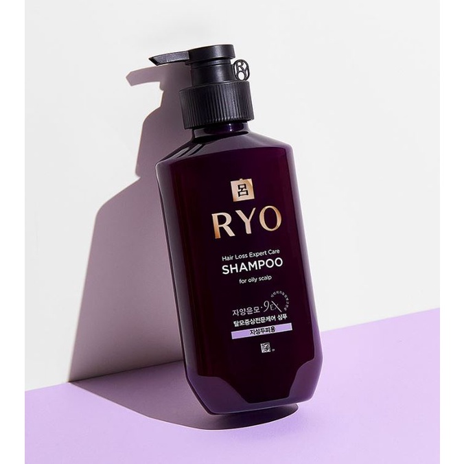 DẦU GỘI + DẦU XẢ NHÂN SÂM VÀ THẢO DƯỢC NGĂN RỤNG TÓC RYO 9EX 400ml HÀN QUỐC