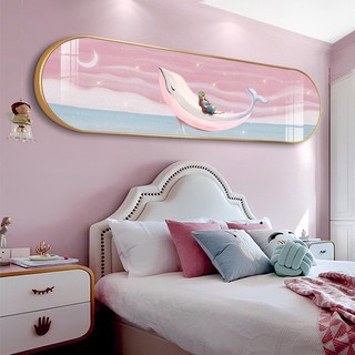Tranh Treo tường tráng gương, Decor phòng ngủ, phòng khách, tranh thiên thần cho bé gái
