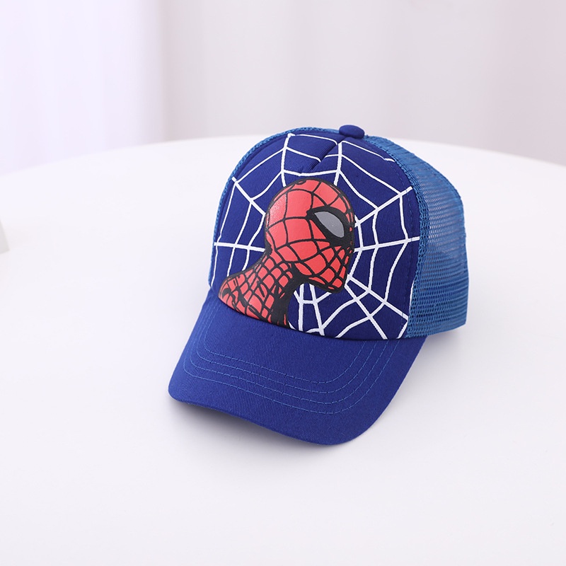 Mũ Lưỡi Trai Chống Nắng / Gió Thoáng Khí In Hoạt Hình Người Nhện Thời Trang Xuân Thu Cho Bé