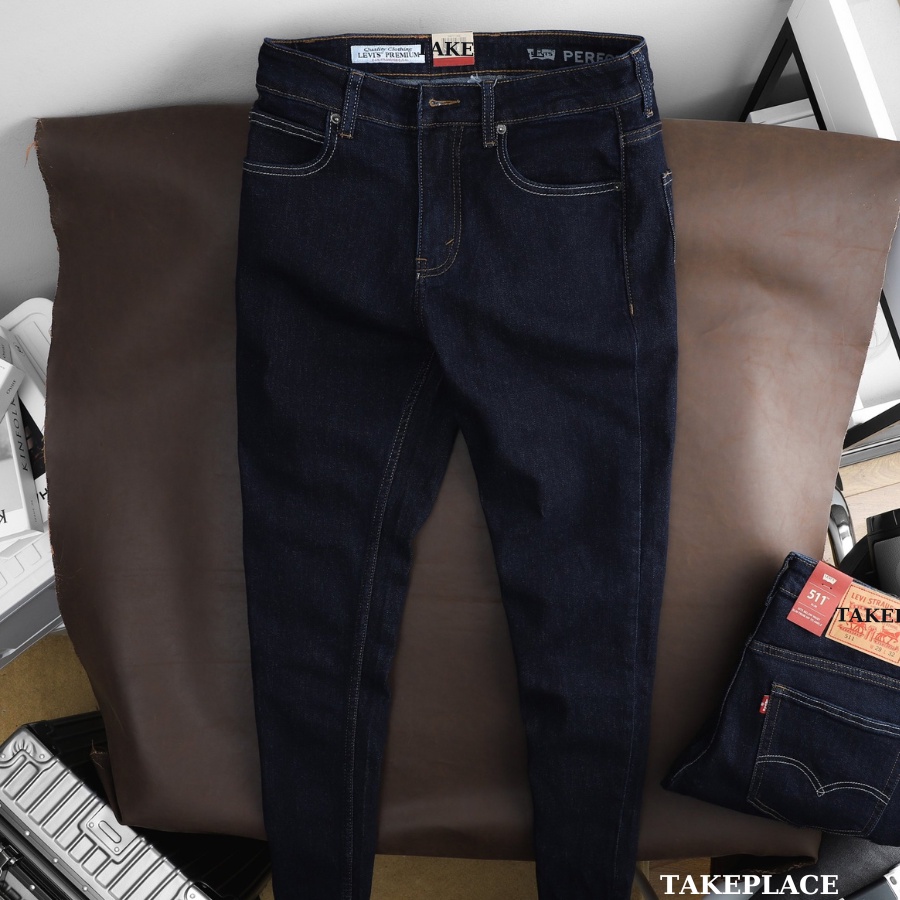 Quần Jeans Dài Cao Cấp, Quần Jean Dài L.V Basic Co Giãn Mềm Mịn Trẻ Trung Sang Trọng - TAKEPLACE