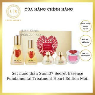 Set nước thần Su:m37 Secret Essence Fundamental Treatment Heart Edition Mới.