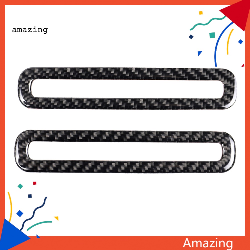 1 Cặp Miếng Dán Trang Trí Lỗ Thông Khí Xe Hơi Ford Mustang Bằng Sợi Carbon