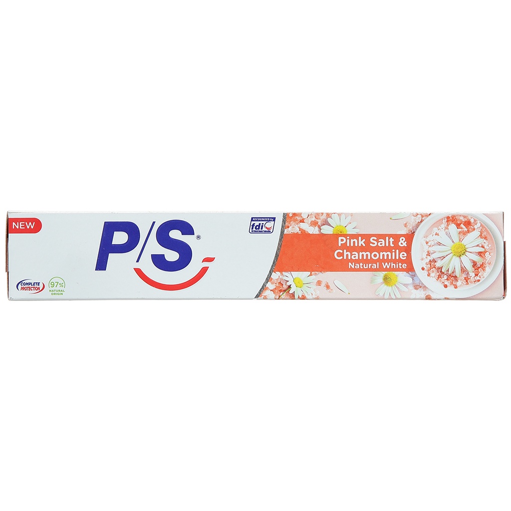 Kem đánh răng PS Muối Hồng và Hoa Cúc.