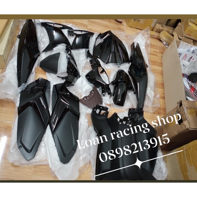 DÀN ÁO NOUVO 4  FULL NHỰA MÀU 13 MÓN NHỰA NHÁM 6 MÓN MÀU ĐEN BÓNG HÀNG ZIN CHÍNH HÃNG YAMAHA