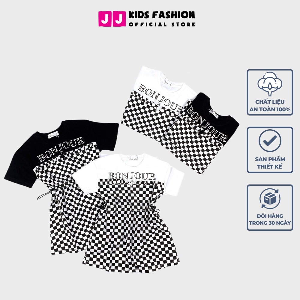 Váy cho bé gái cotton thiết kế size đại thời trang mùa hè năng động - JJ Kids