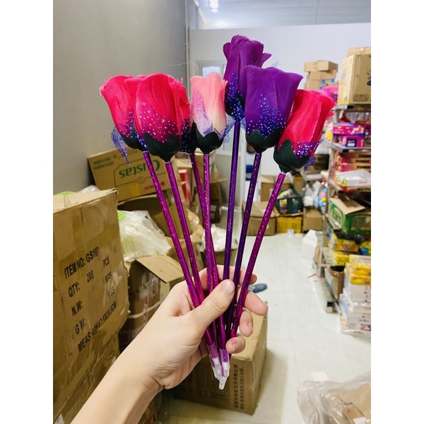 BÚT HOA HỒNG (bi xanh)