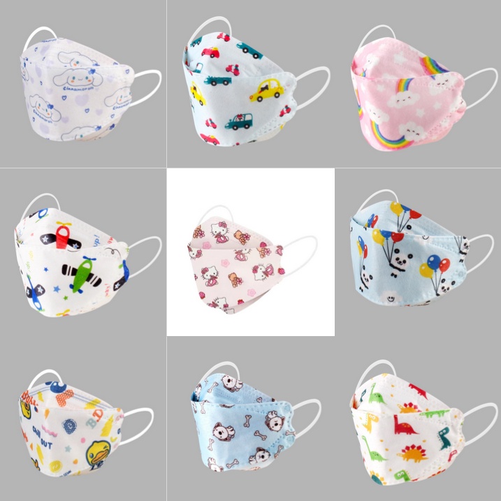 10 / 50 Khẩu Trang KF94 KF94 Hình Mèo Kitty