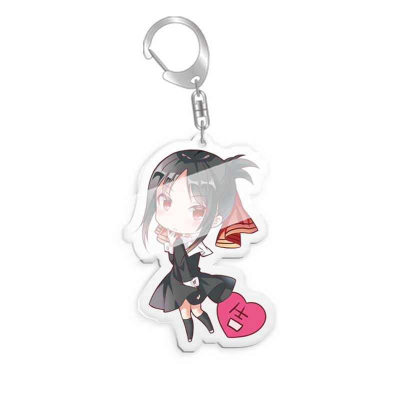 Móc Chìa Khóa Bằng Acrylic Hai Mặt Hình Anime Kaguya-sama: Love Is War Fujiwara Chika Shinomiya Kaguya Dễ Thương