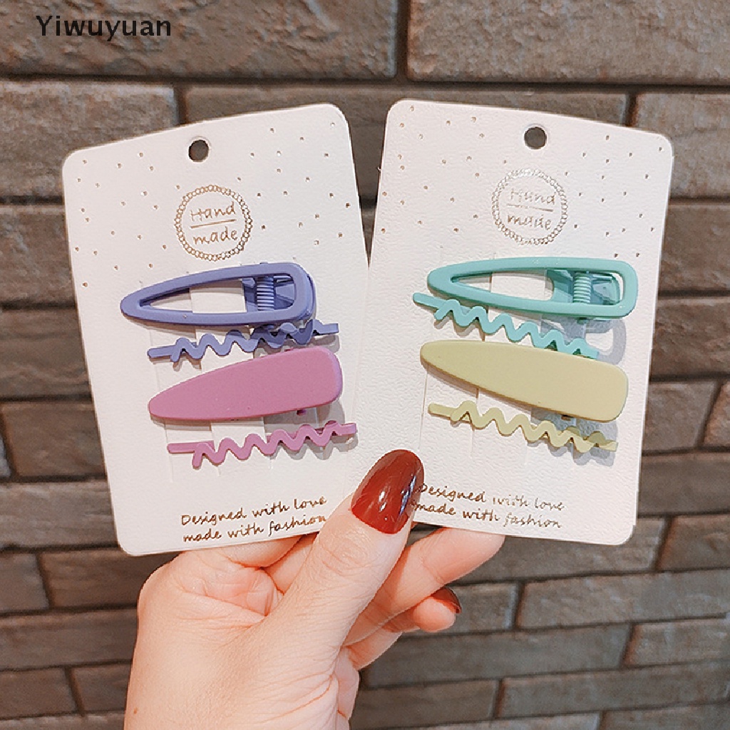 < Yiwuyuan > Bộ 4 Kẹp Tóc Hợp Kim Tùy Chỉnh Bán Sỉ Phụ Kiện Tóc Cho Bé Gái