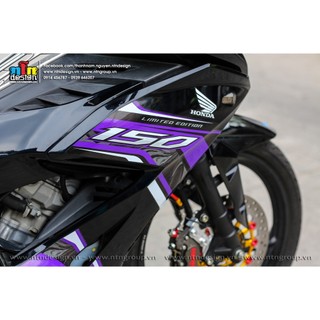 Tem Winner X - mẫu RSX 2023 (Tím Đen)