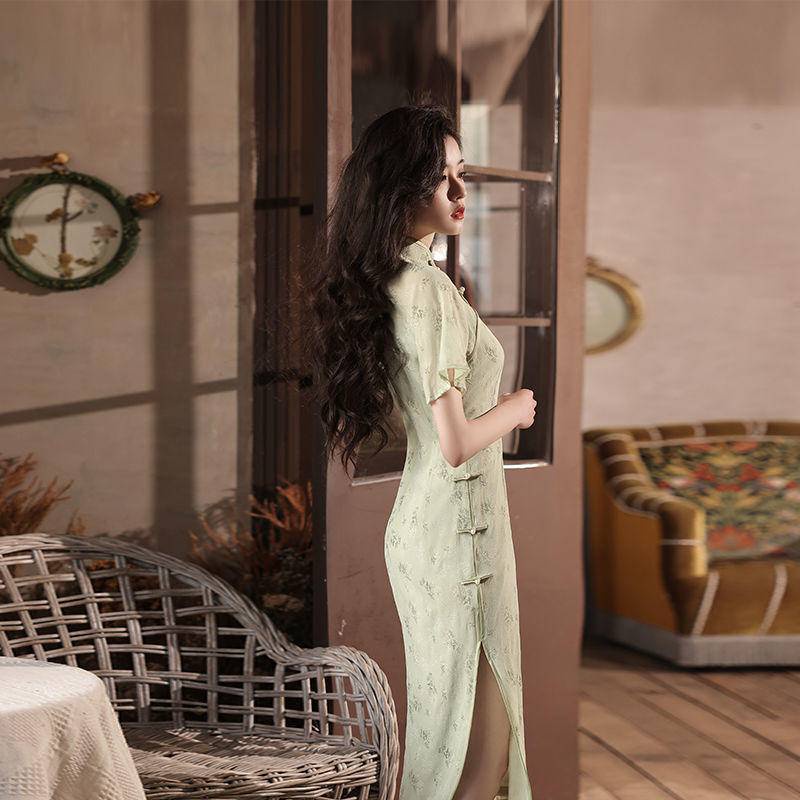 Sườn Xám Cách Tân Phong Cách Retro Thời Trang Mùa Hè 2022 Mới Cho Nam Nữ