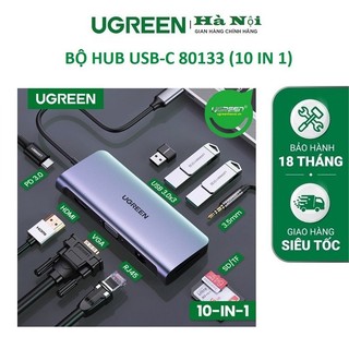 Hub usb-c ugreen cm121 cm212 cm417 cho các thiết bị máy tính điện thoại hỗ trợ usb type c hàng chính hãng
