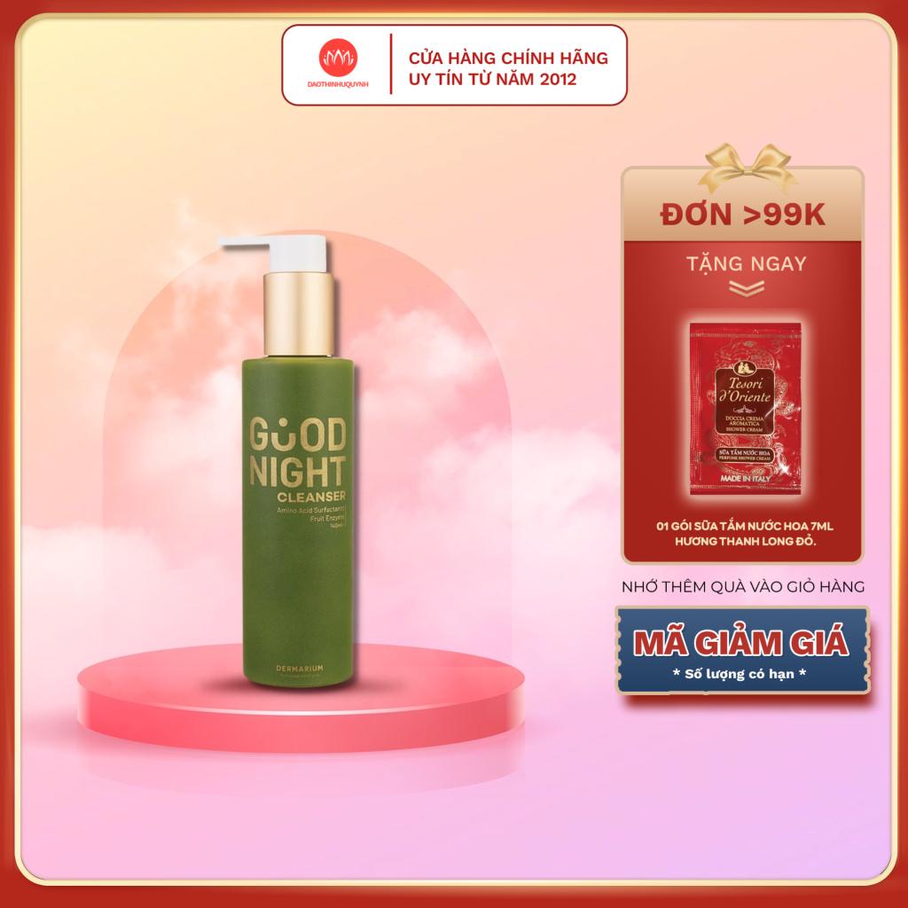 Gel Rửa Mặt Than Hoạt Tính Dermarium Good Night Cleanser 140ml - 55ml