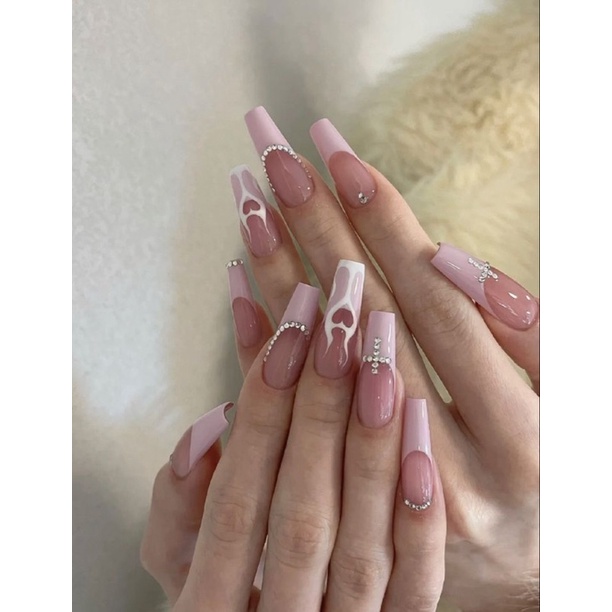 Nailbox thiết kế ( Hồng french đầu móng )
