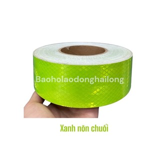 Decal dán phản quang, băng keo phản quang cảnh báo ban đêm, dán sườn ô tô rộng 5cm ( bán theo mét dài )
