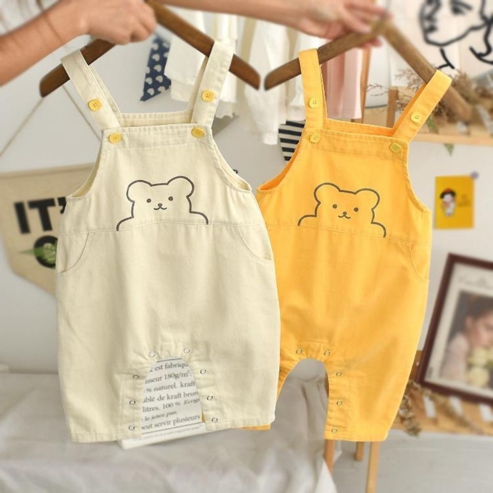 Quần Yếm Dài In Hoạt Hình Kiểu Hàn Quốc Thời Trang Xuân Thu Cho Bé Gái