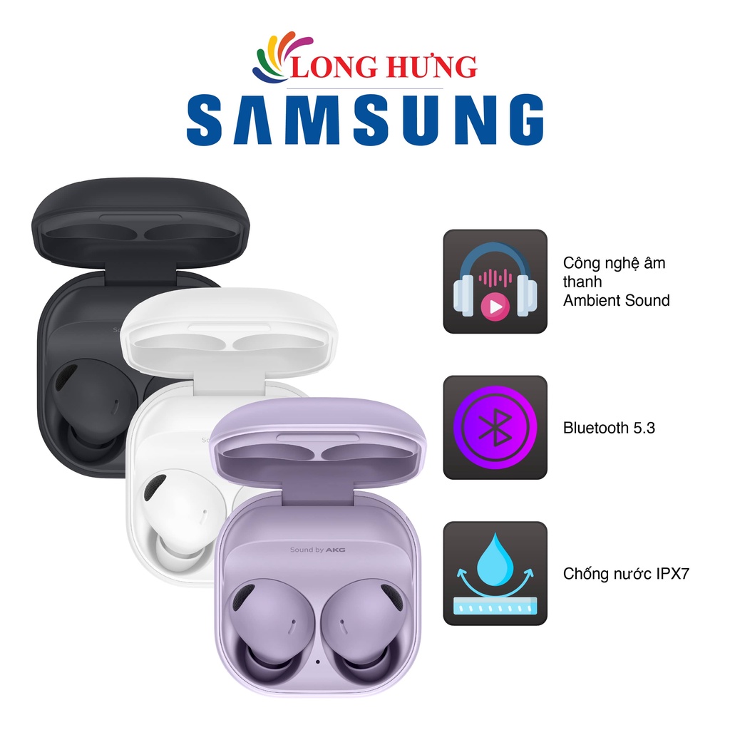 Tai nghe Bluetooth True Wireless Samsung Galaxy Buds2 Pro SM-R510 - Hàng chính hãng