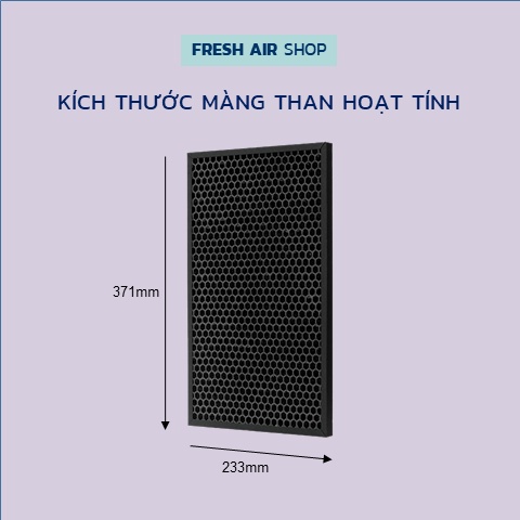 Combo HEPA+THAN màng lọc không khí Sharp KC-W45, Y45, A40, Z40, Z45, B40, B50, C70, 500Y2, 450Y3, BX50, KI-BX50, KI-DX50 | BigBuy360 - bigbuy360.vn