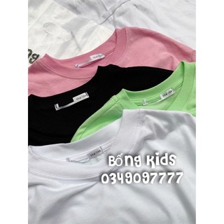 Áo Phông Lửng Bé Gái Basic Trơn GÊ