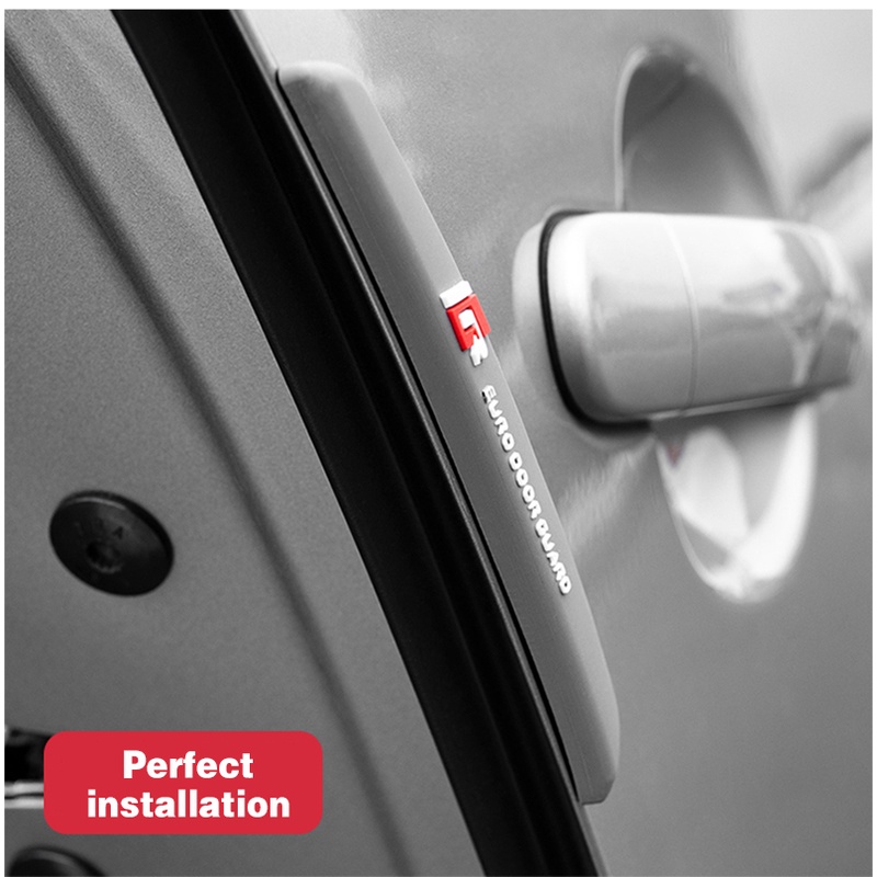 6 Miếng Dán Chống Trầy Xước Màu Đen Cho Cửa Xe Hơi